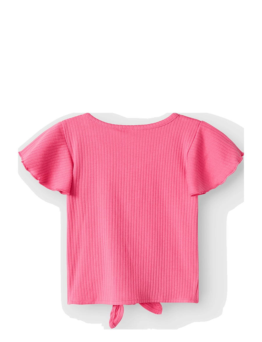 name it - NMFFSAND SS SHORT TOP - kurzärmelige - carmine rose - 1