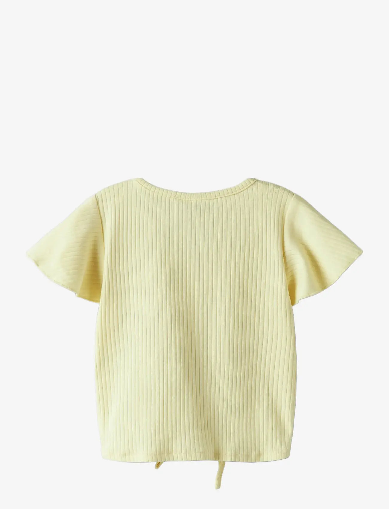 name it - NMFFSAND SS SHORT TOP - kortærmede t-shirts - pastel yellow - 1