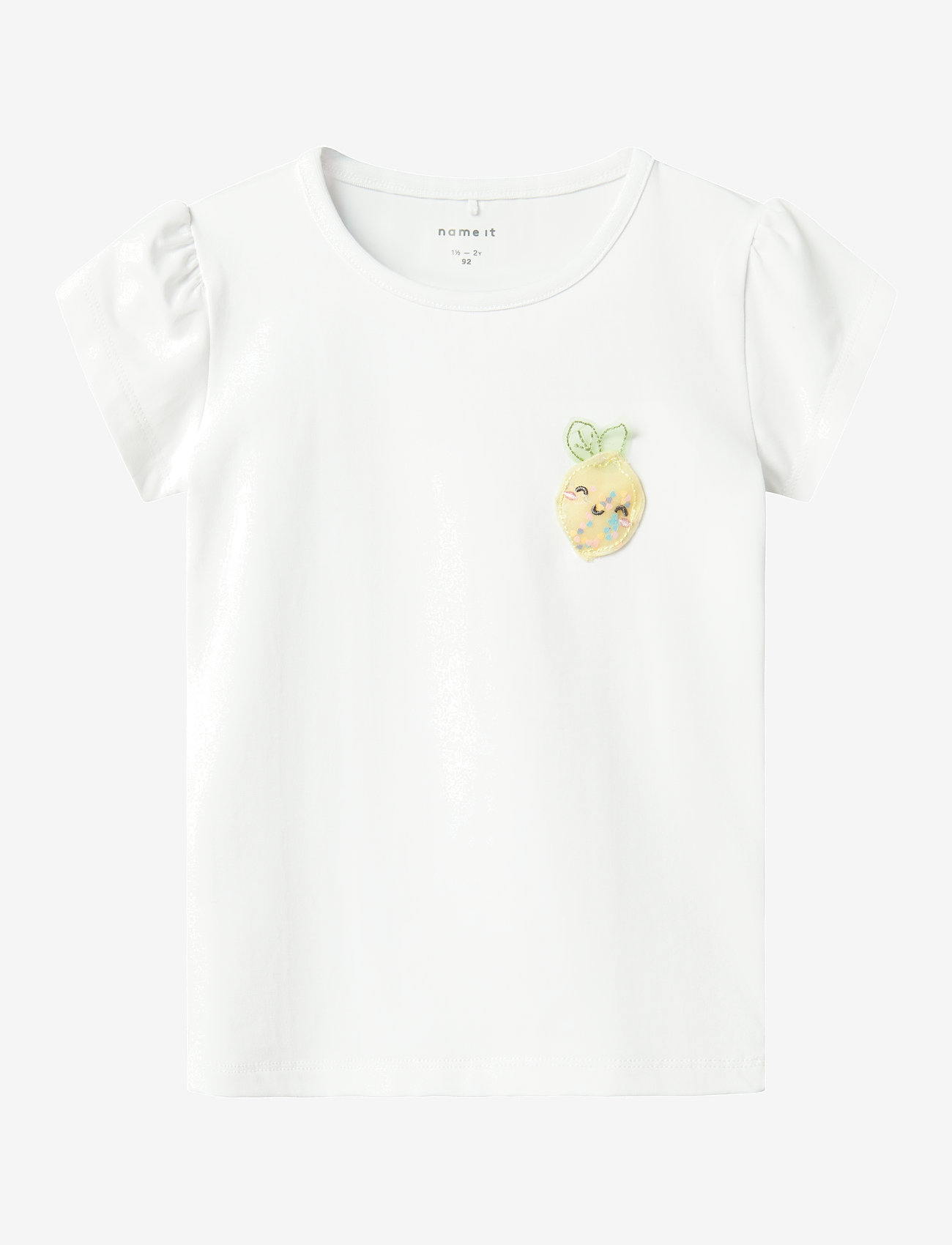 name it - NMFFEDORAR SS TOP BOX - sügisesed riided - bright white - 0