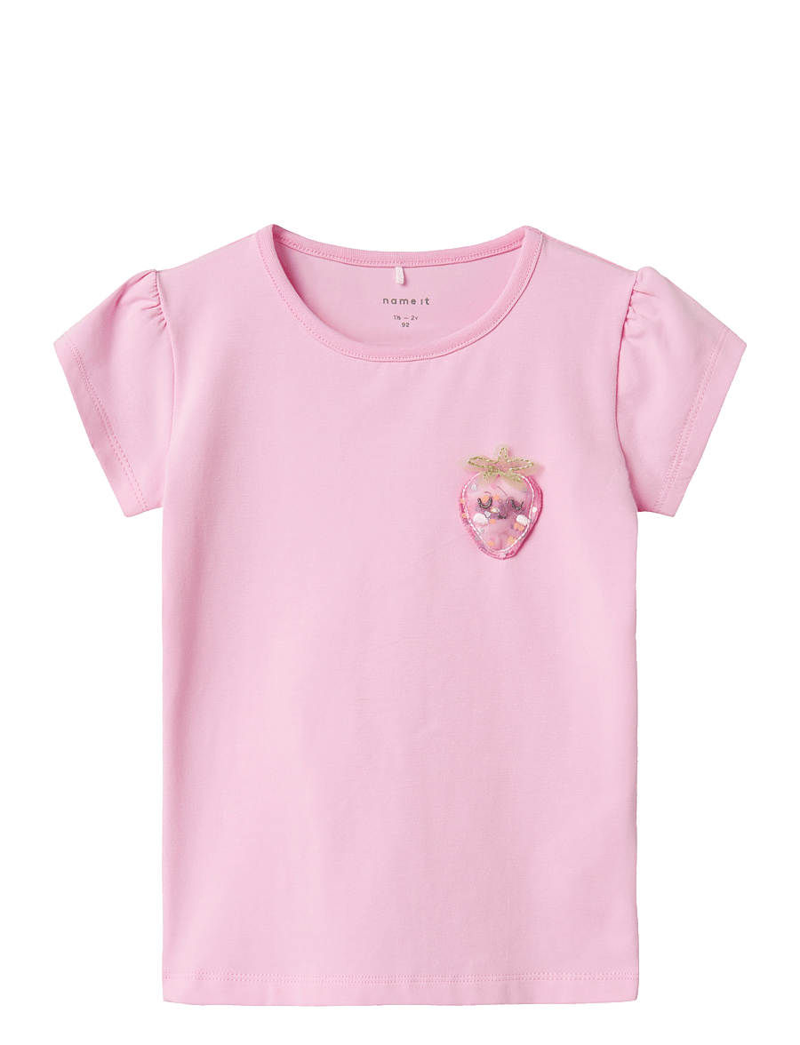 name it - NMFFEDORAR SS TOP BOX - korte mouwen - pink frosting - 0