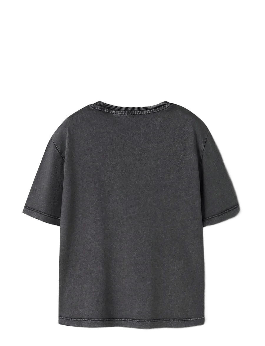 name it - NKMFANDEL SS NREG TOP NOOS - kurzärmelige - black - 1