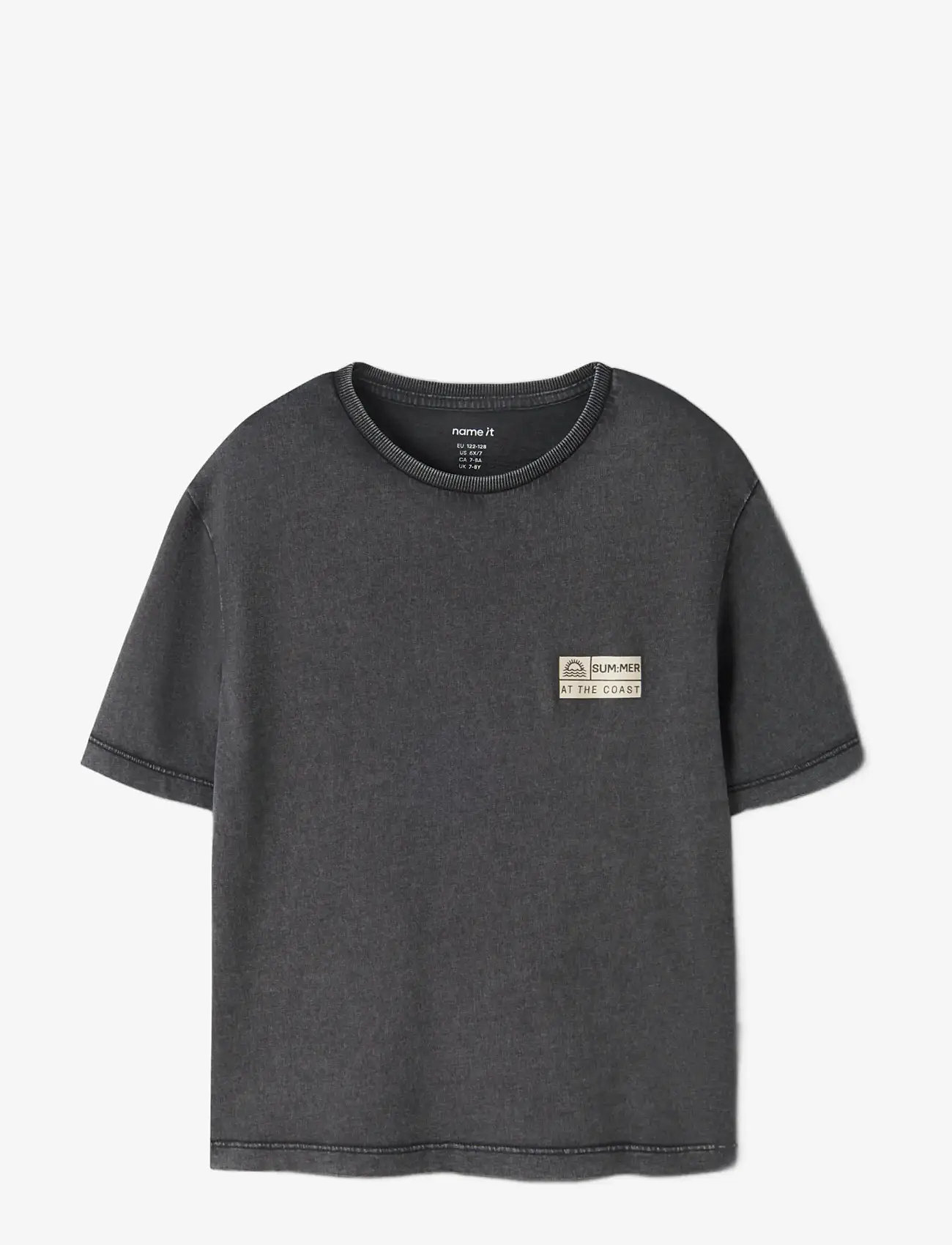 name it - NKMFANDEL SS NREG TOP NOOS - kurzärmelige - black - 2