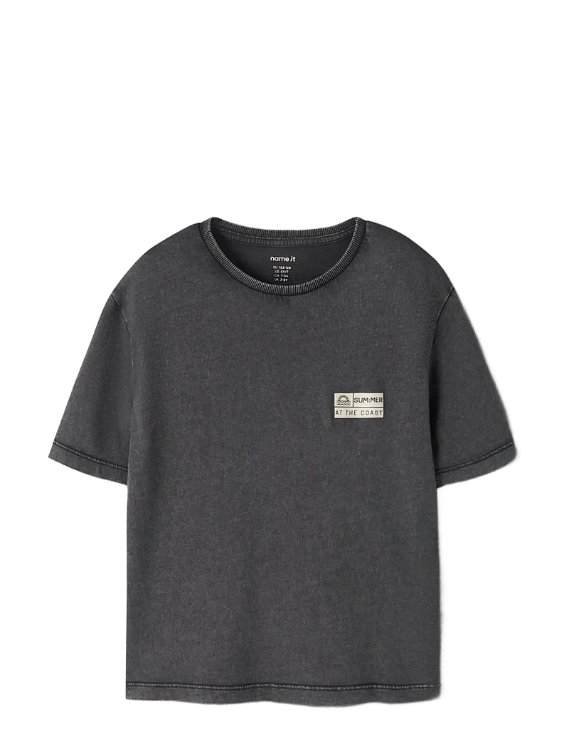 name it - NKMFANDEL SS NREG TOP NOOS - kurzärmelige - black - 2