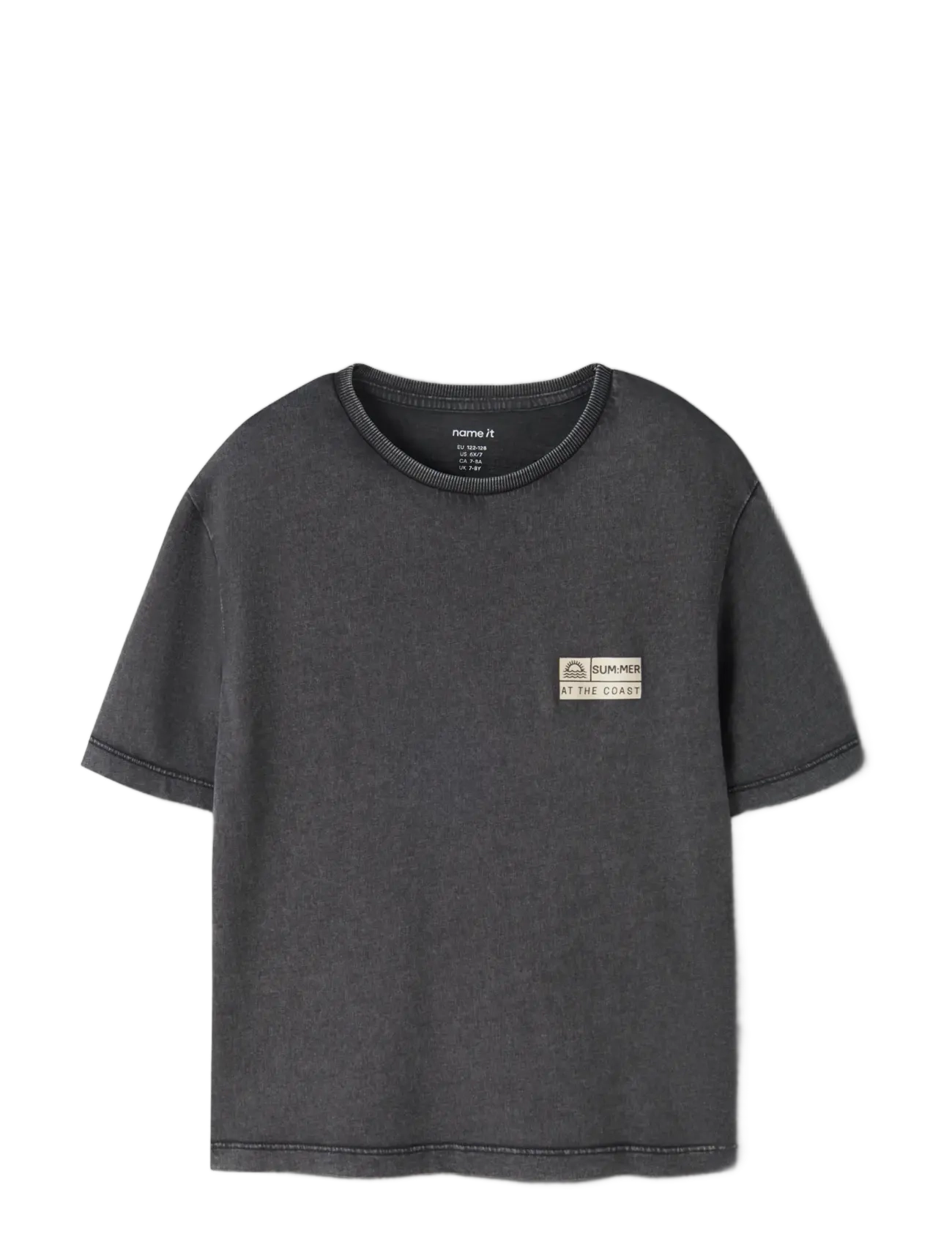 name it - NKMFANDEL SS NREG TOP NOOS - kurzärmelige - black - 2