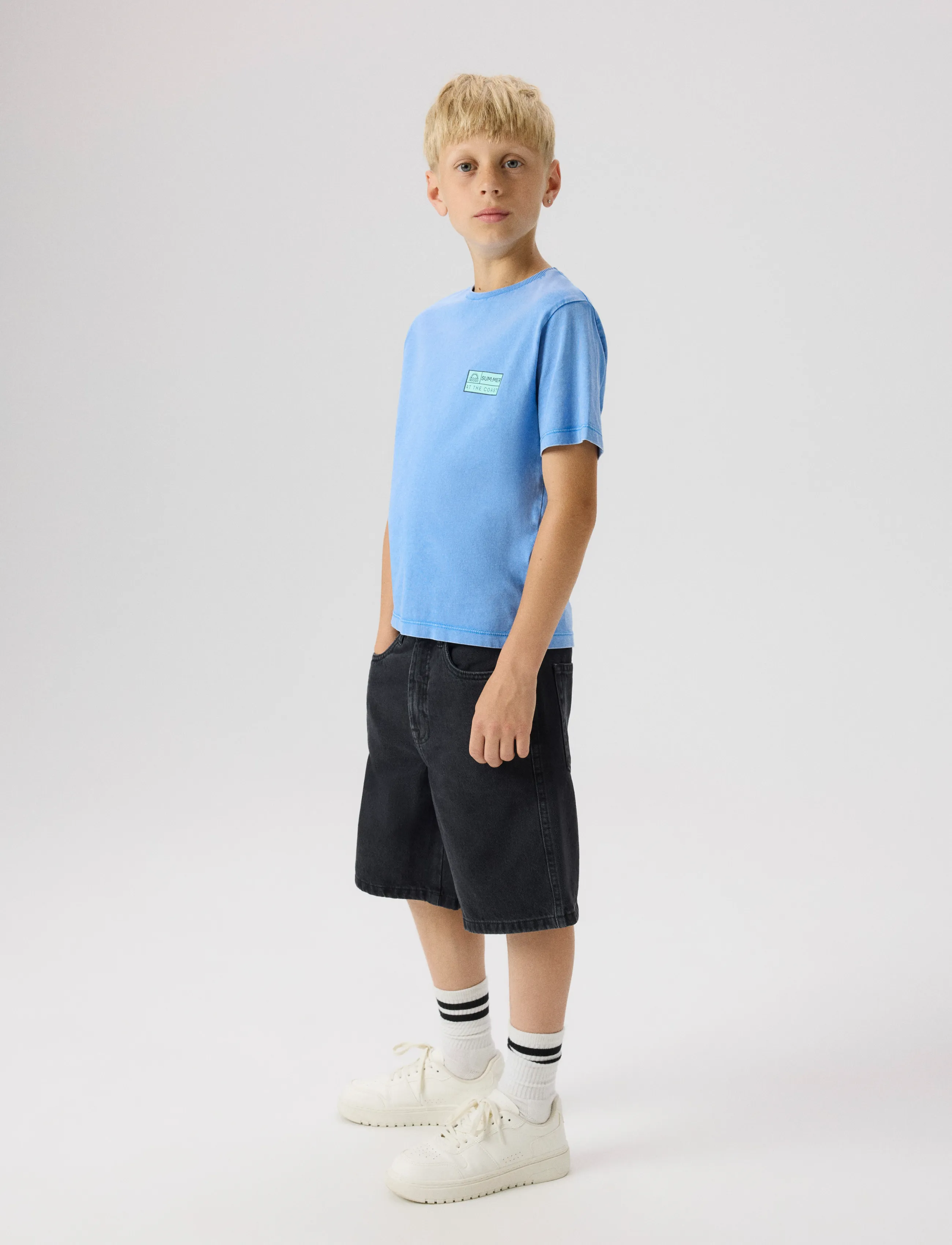 name it - NKMFANDEL SS NREG TOP NOOS - kurzärmelige - palace blue - 4