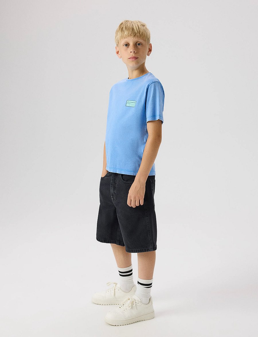 name it - NKMFANDEL SS NREG TOP NOOS - kurzärmelige - palace blue - 4