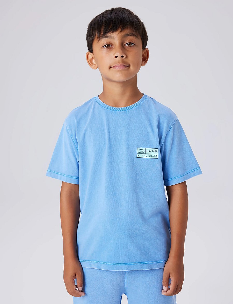 name it - NKMFANDEL SS NREG TOP NOOS - kurzärmelige - palace blue - 4