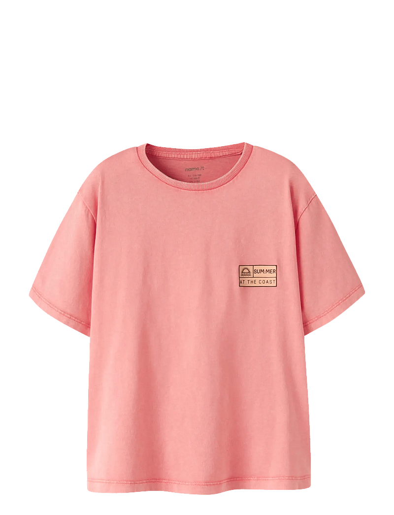 name it - NKMFANDEL SS NREG TOP NOOS - kortærmede t-shirts - peach echo - 0