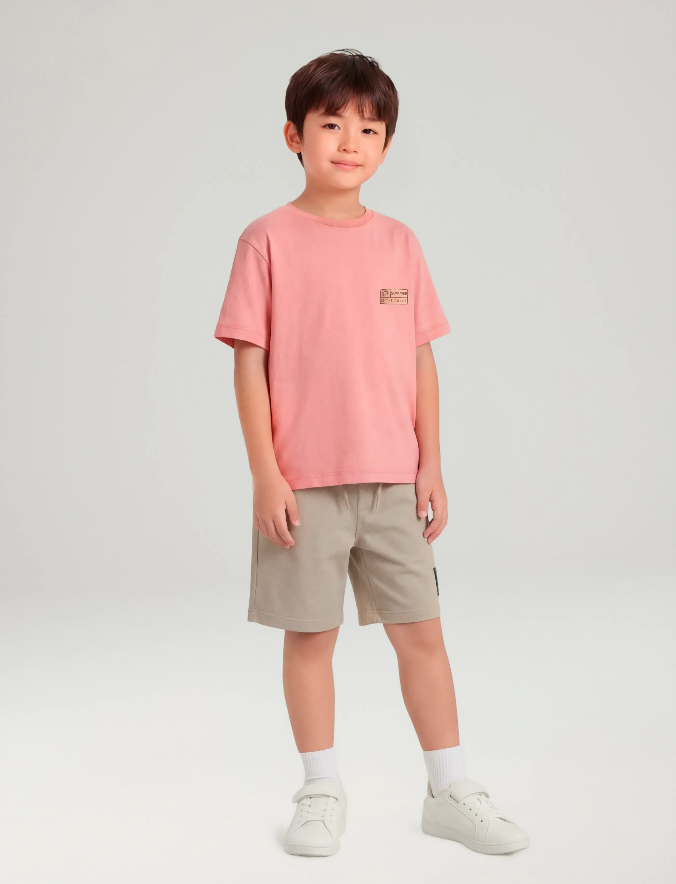name it - NKMFANDEL SS NREG TOP NOOS - short-sleeved t-shirts - peach echo - 3