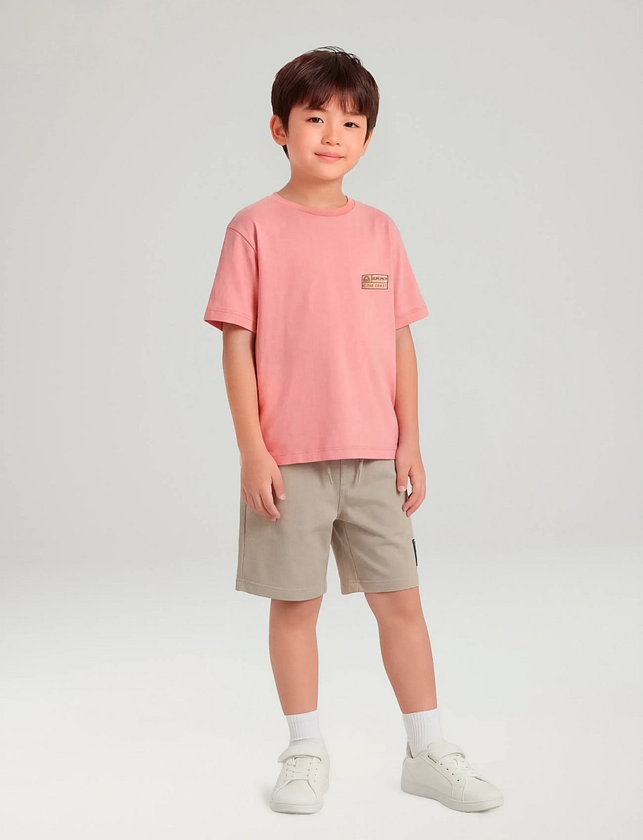 name it - NKMFANDEL SS NREG TOP NOOS - kortærmede t-shirts - peach echo - 3