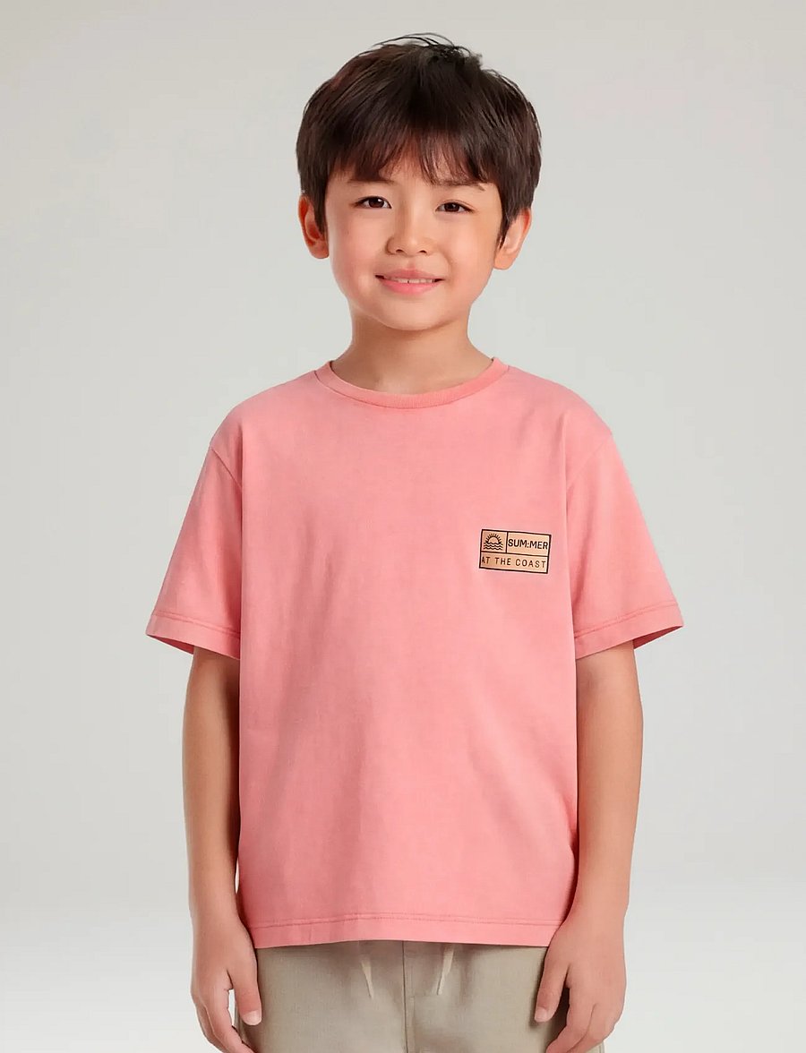 name it - NKMFANDEL SS NREG TOP NOOS - kortærmede t-shirts - peach echo - 4