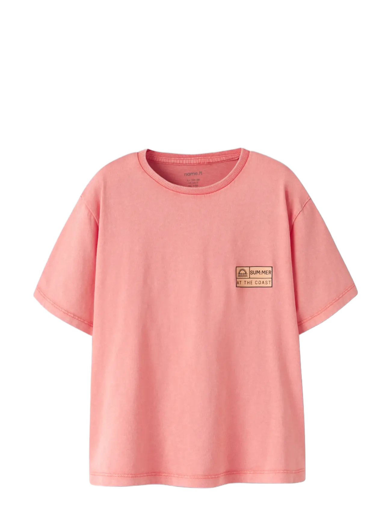 name it - NKMFANDEL SS NREG TOP NOOS - short-sleeved t-shirts - peach echo - 2