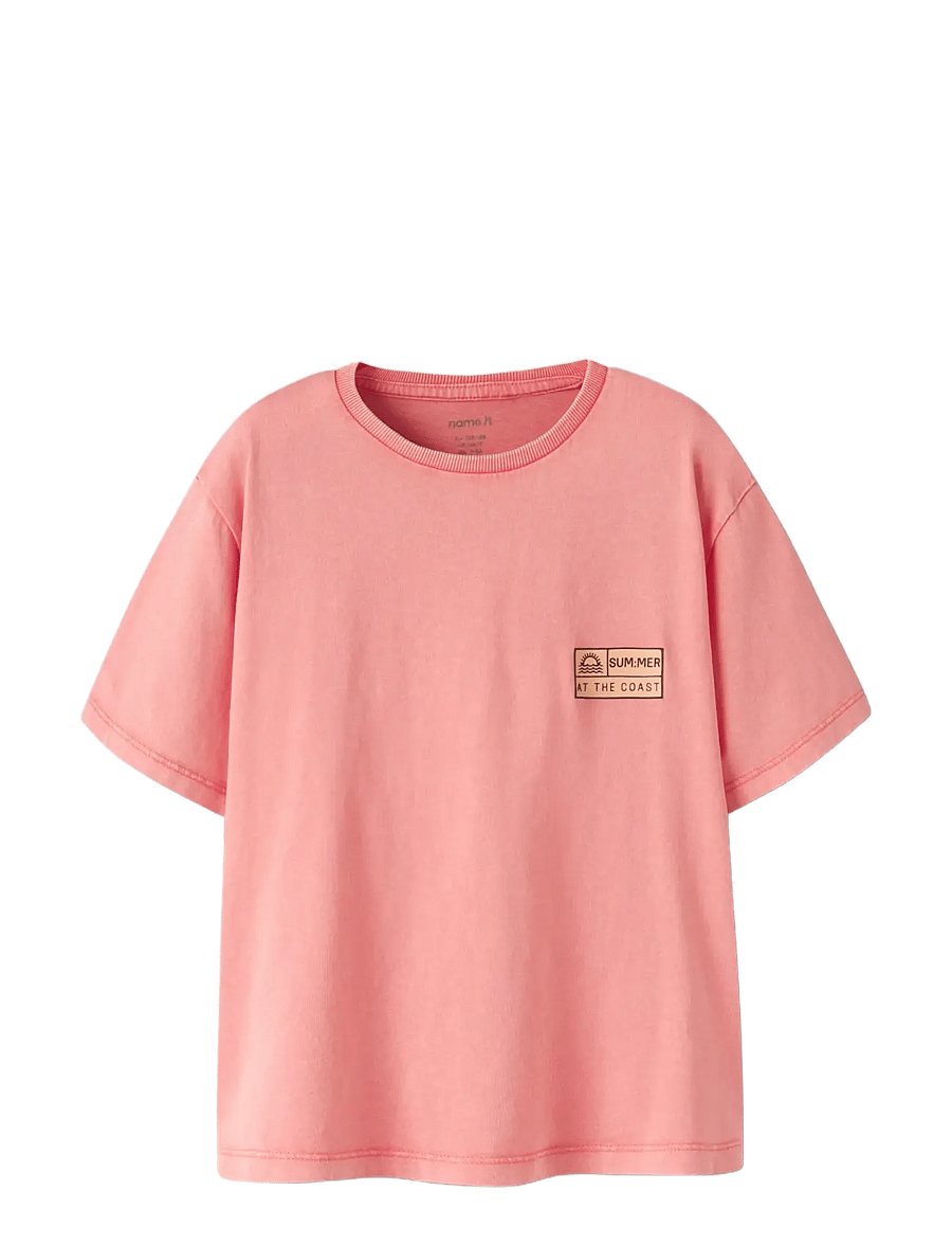 name it - NKMFANDEL SS NREG TOP NOOS - kortærmede t-shirts - peach echo - 2
