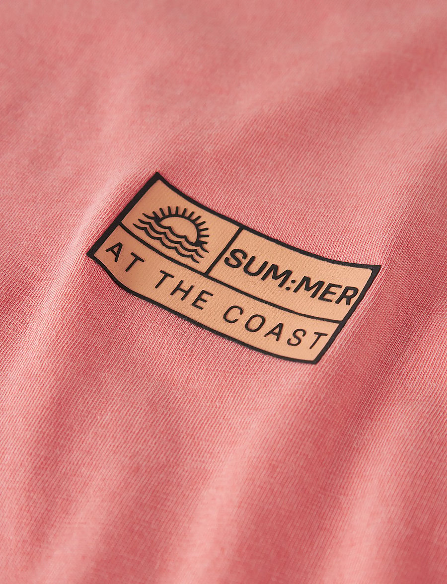 name it - NKMFANDEL SS NREG TOP NOOS - kortærmede t-shirts - peach echo - 5
