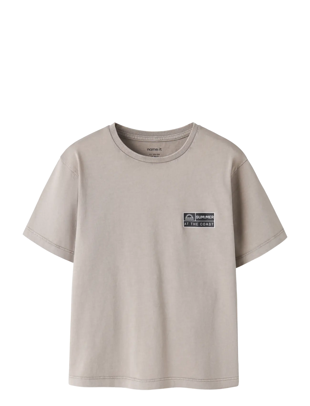 name it NKMFANDEL SS NREG TOP NOOS - Teens 9-14 år - VINTAGE KHAKI / beige