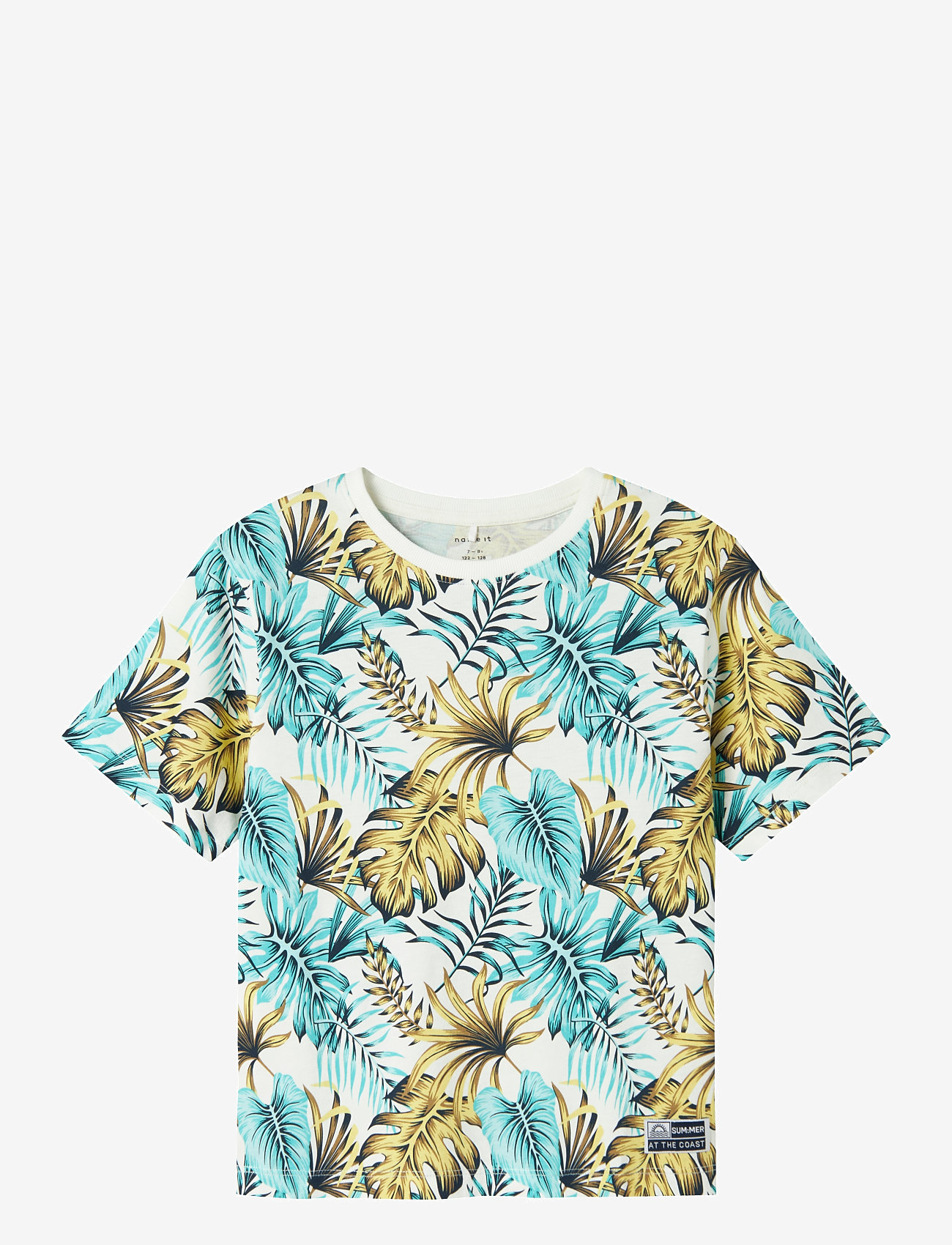 name it - NKMFANGO SS NREG TOP BOX - kurzärmelige - cloud dancer - 0