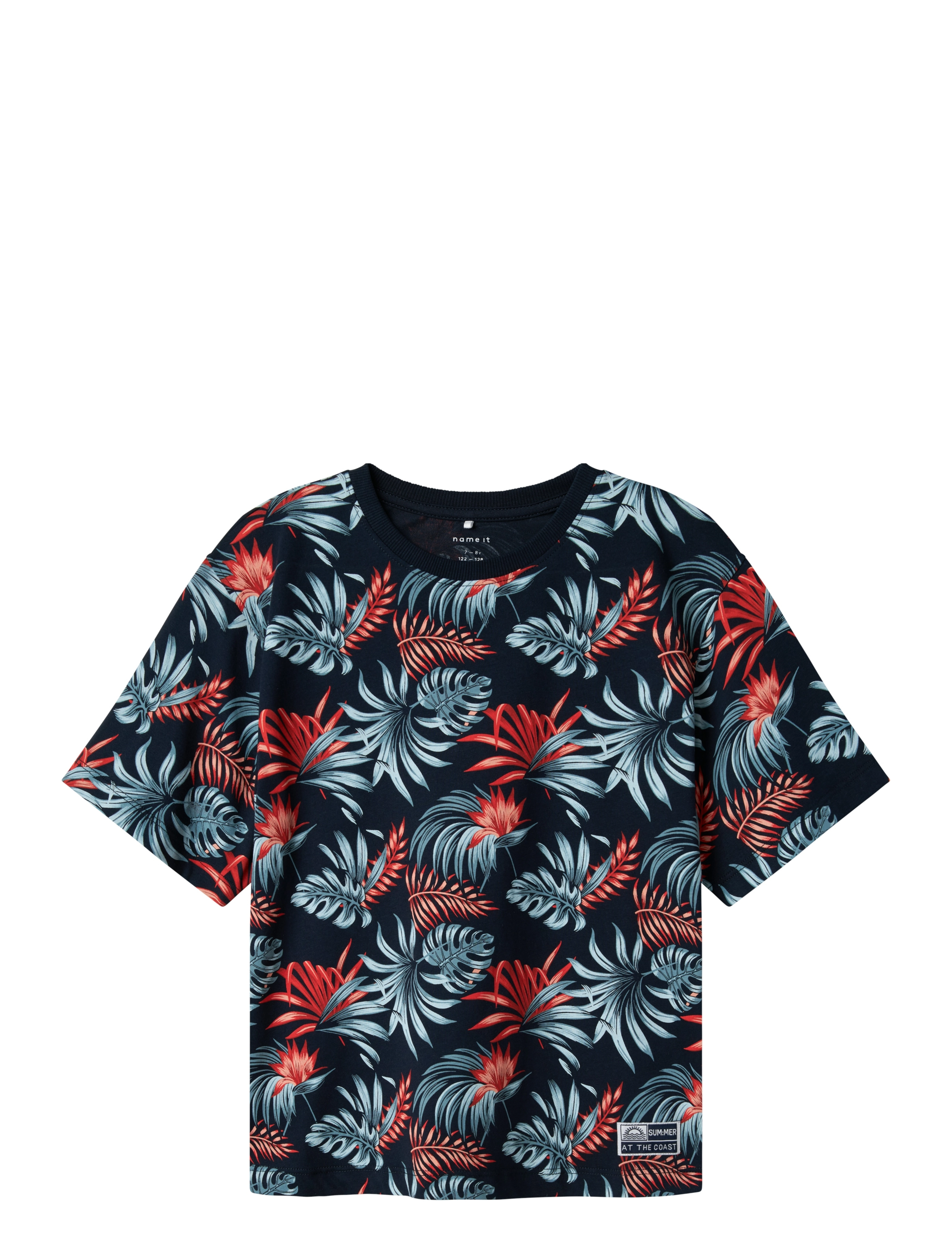 name it NKMFANGO SS NREG TOP BOX - Overdele - NAVY BLAZER / navy
