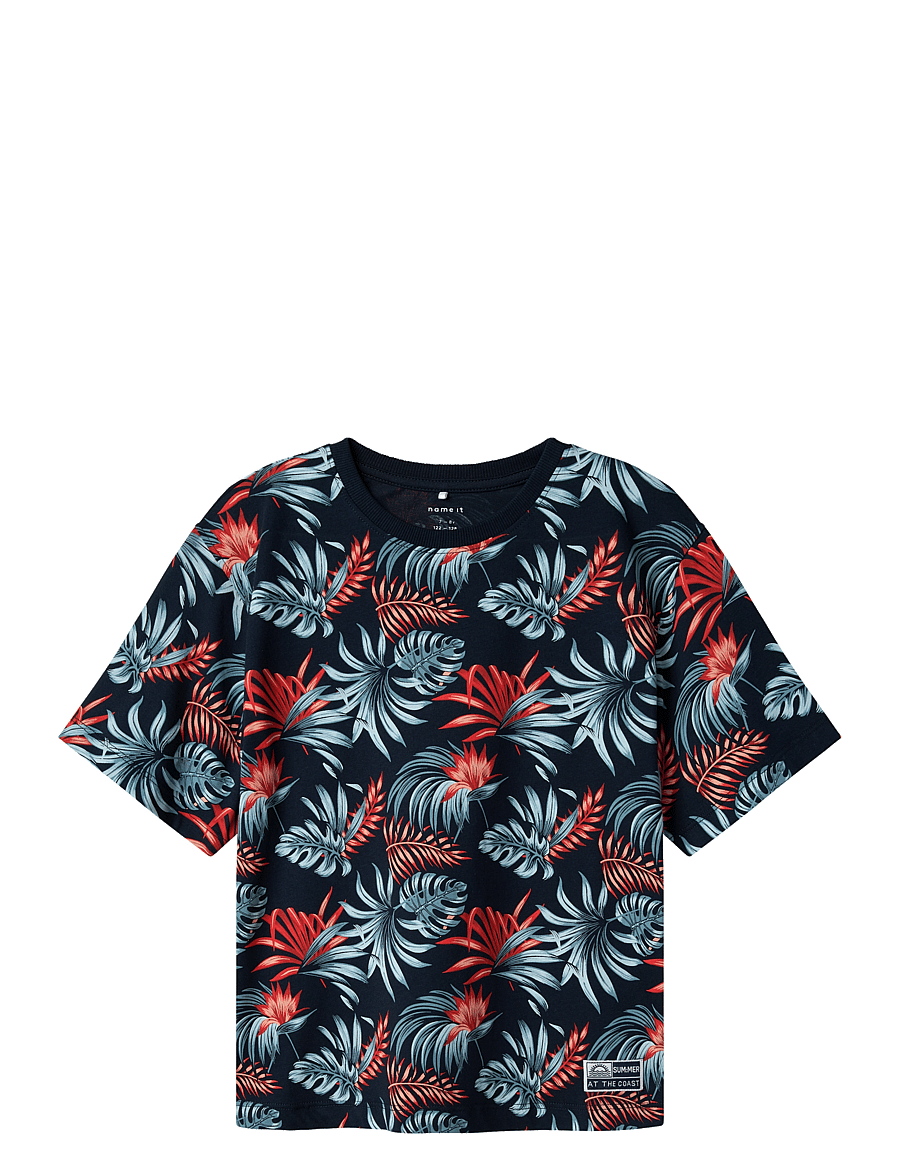 name it - NKMFANGO SS NREG TOP BOX - lyhythihaiset t-paidat - navy blazer - 0