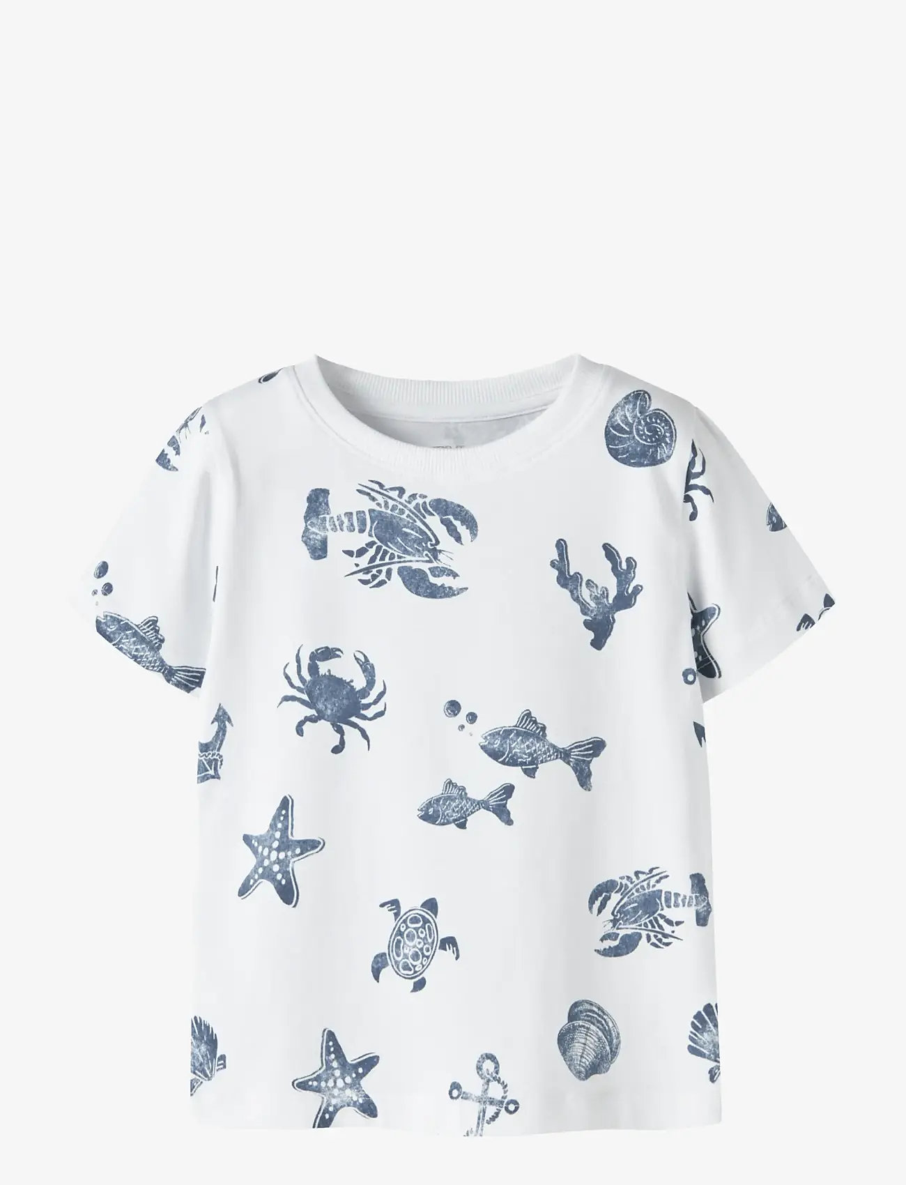 name it - NMMFILLE SS TOP BOX - lyhythihaiset t-paidat - bright white - 0