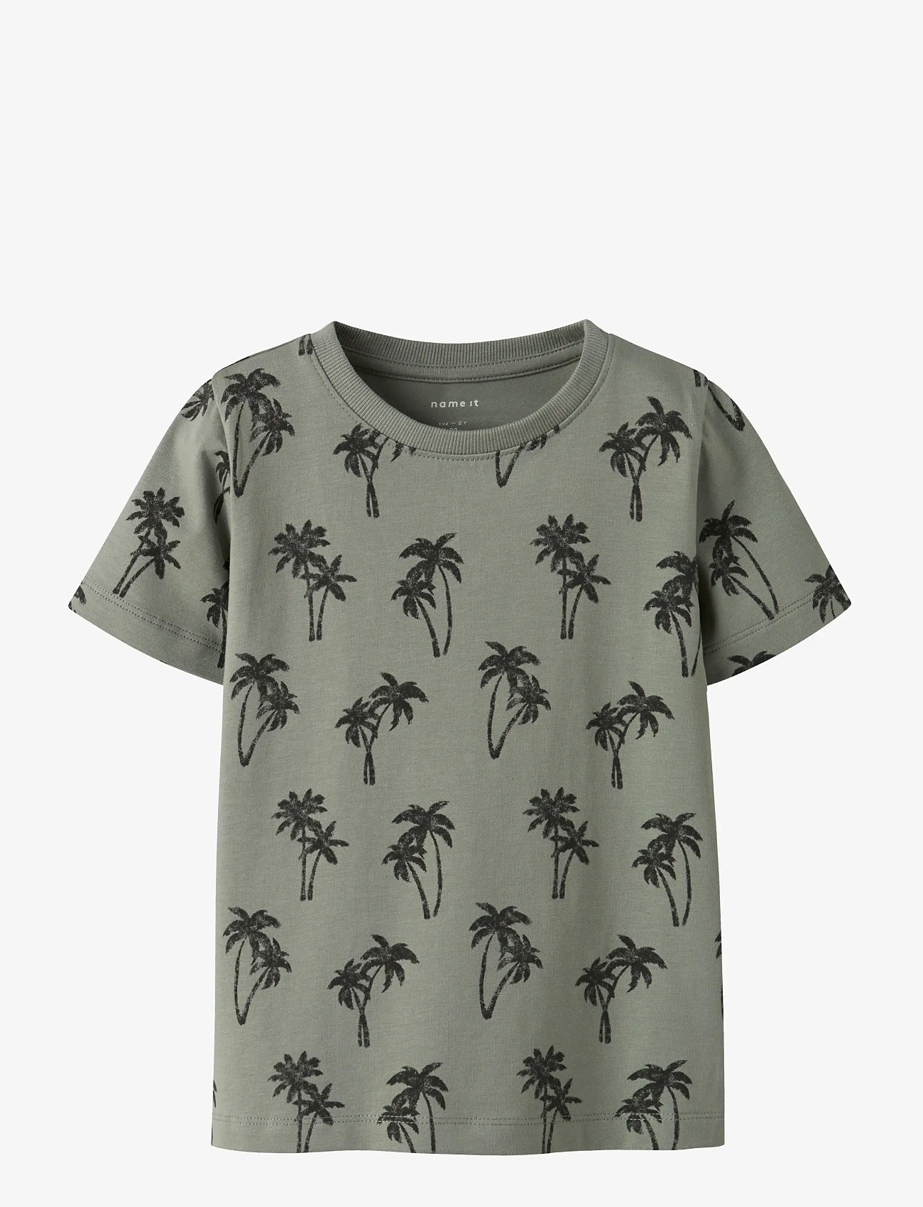 name it - NMMFILLE SS TOP BOX - kortærmede t-shirts - shadow - 0