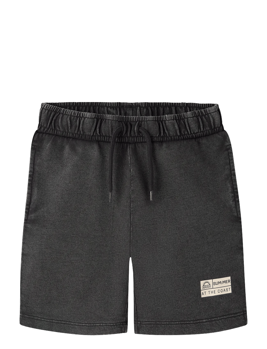 name it - NKMFANDEL SWEAT SHORTS UNB NOOS - sweatshorts - black - 0