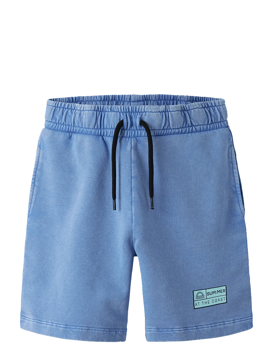 name it - NKMFANDEL SWEAT SHORTS UNB NOOS - sweatshorts - palace blue - 0