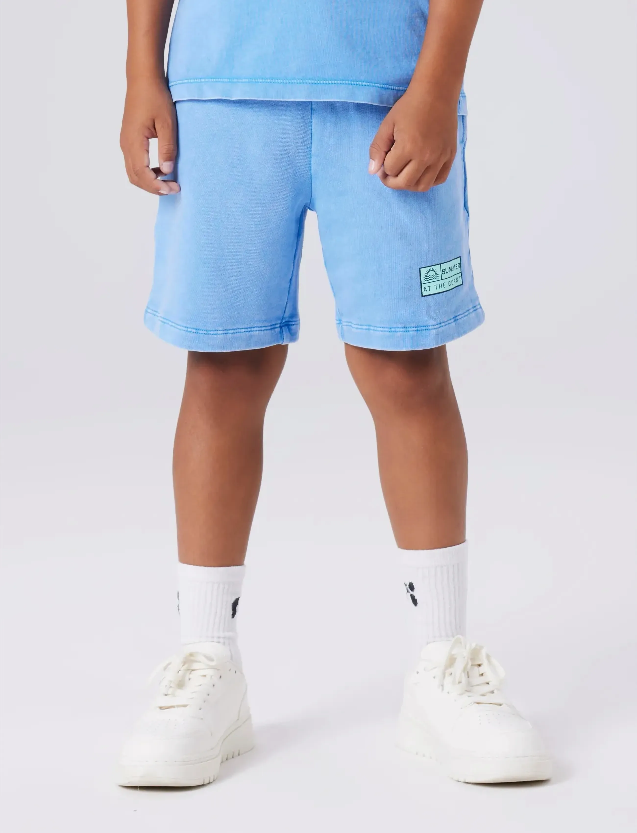 name it - NKMFANDEL SWEAT SHORTS UNB NOOS - sweat shorts - palace blue - 3