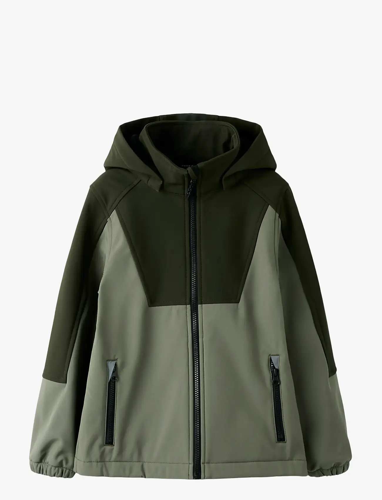 name it - NKNALFA08 SOFTSHELL JACKET BLOCK FO - efterårsjakker - dusty olive - 0
