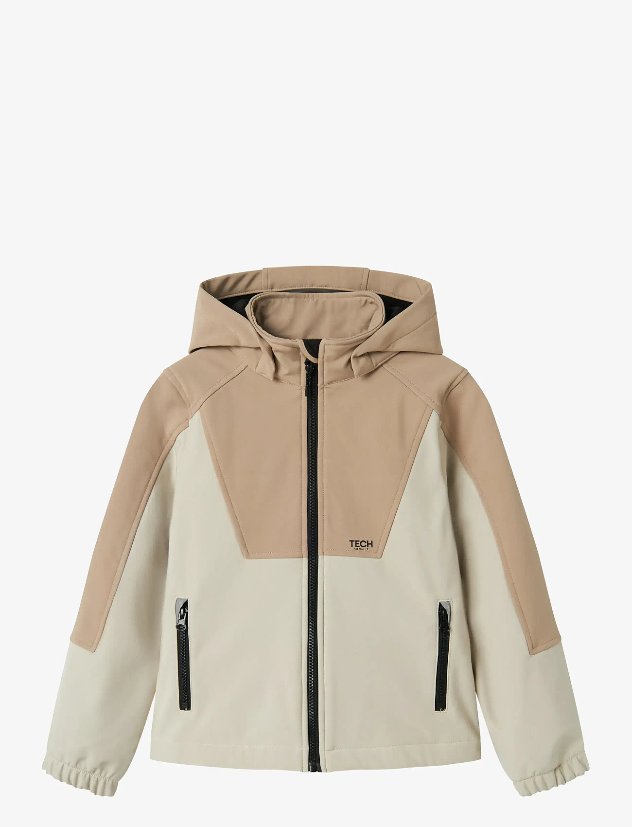 name it - NKNALFA08 SOFTSHELL JACKET BLOCK FO - herbstjacken - silver mink - 0