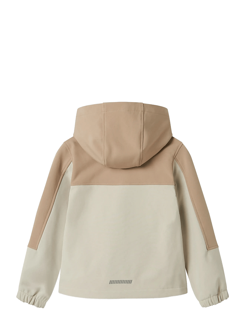 name it - NKNALFA08 SOFTSHELL JACKET BLOCK FO - softshell-jacken - silver mink - 2