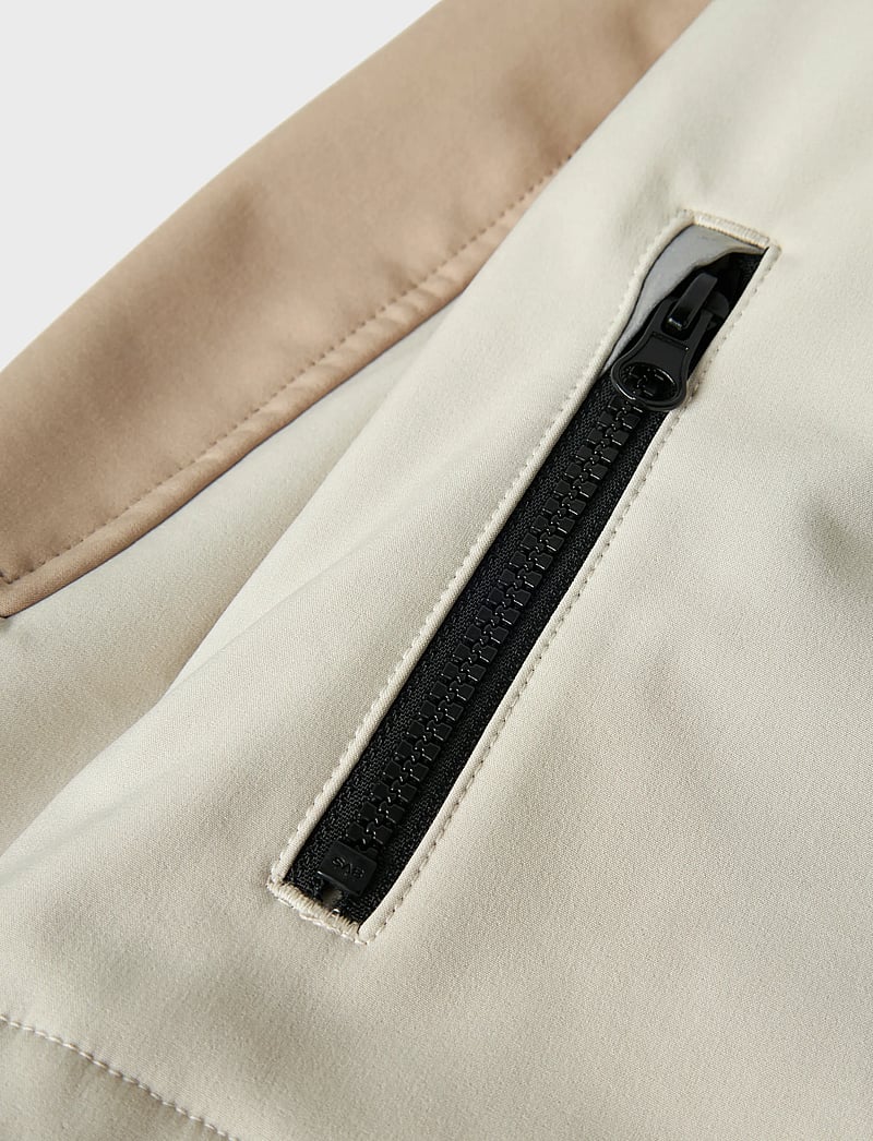 name it - NKNALFA08 SOFTSHELL JACKET BLOCK FO - softshell-jacken - silver mink - 3