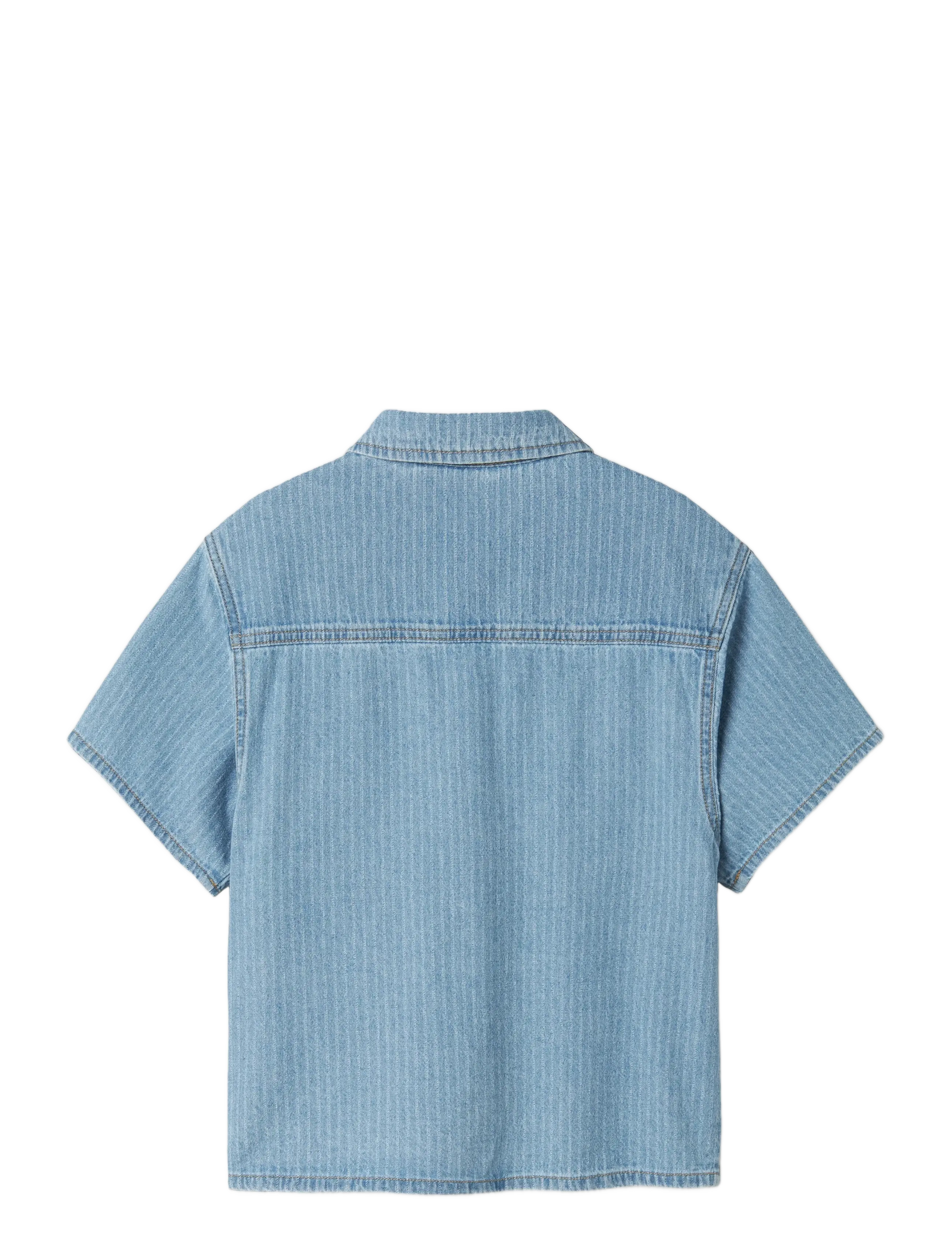 name it - NKMFELIX SS DNM SHIRT 3950-KY H - light blue denim - 1