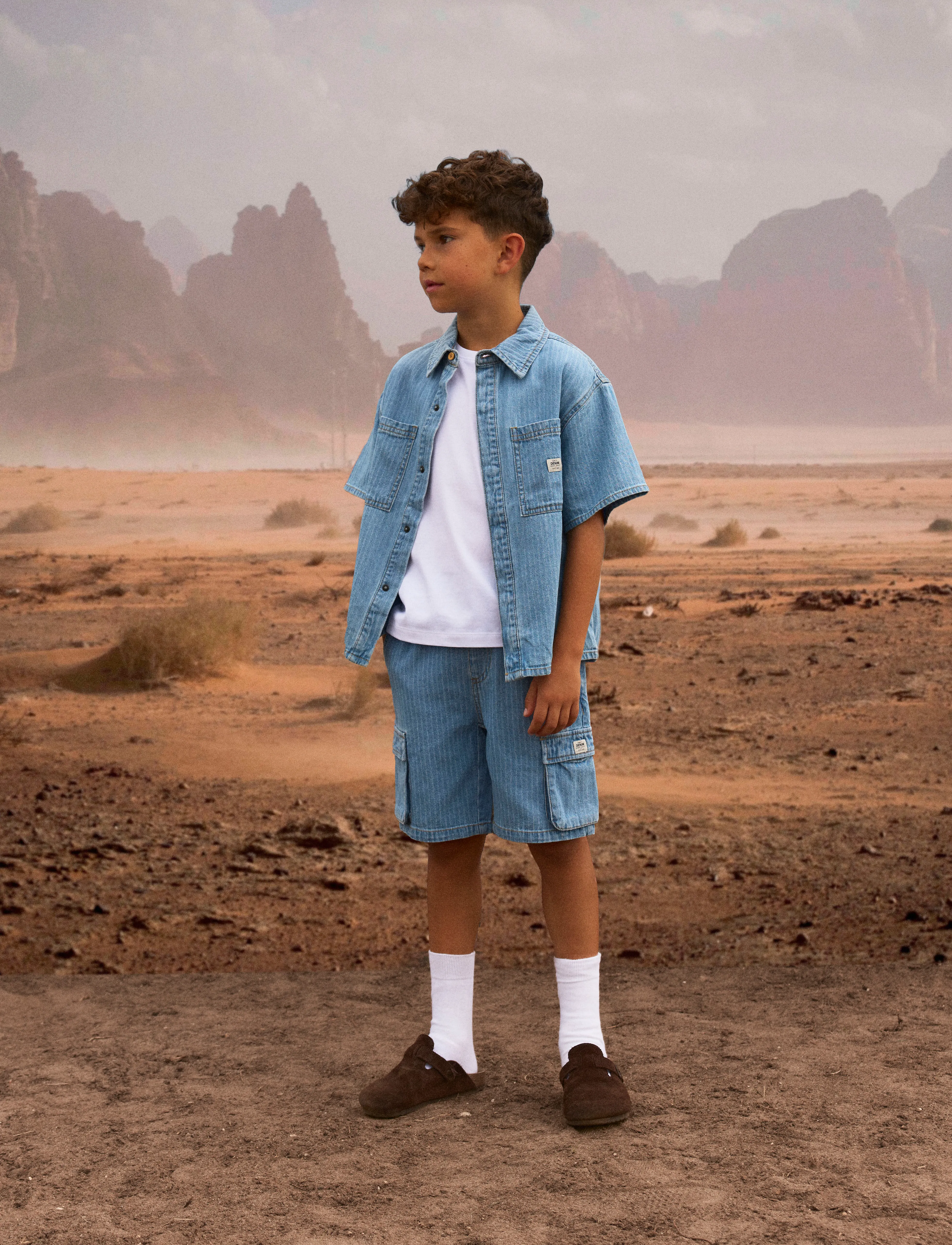name it - NKMFELIX SS DNM SHIRT 3950-KY H - light blue denim - 3