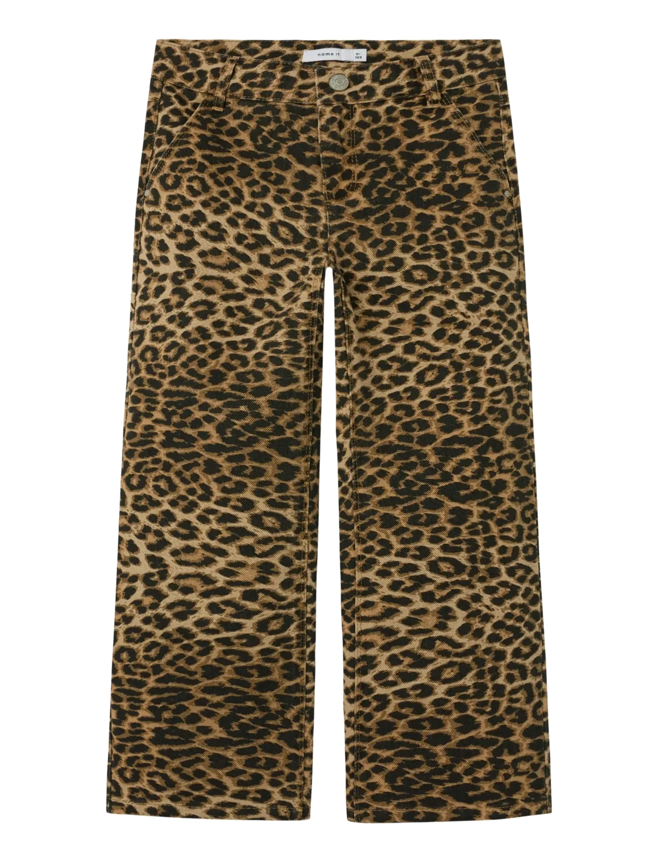 name it NKFROSE WIDE TWI PANTS 4444-TD NOOS - Clothing - SILVER MINK / brown