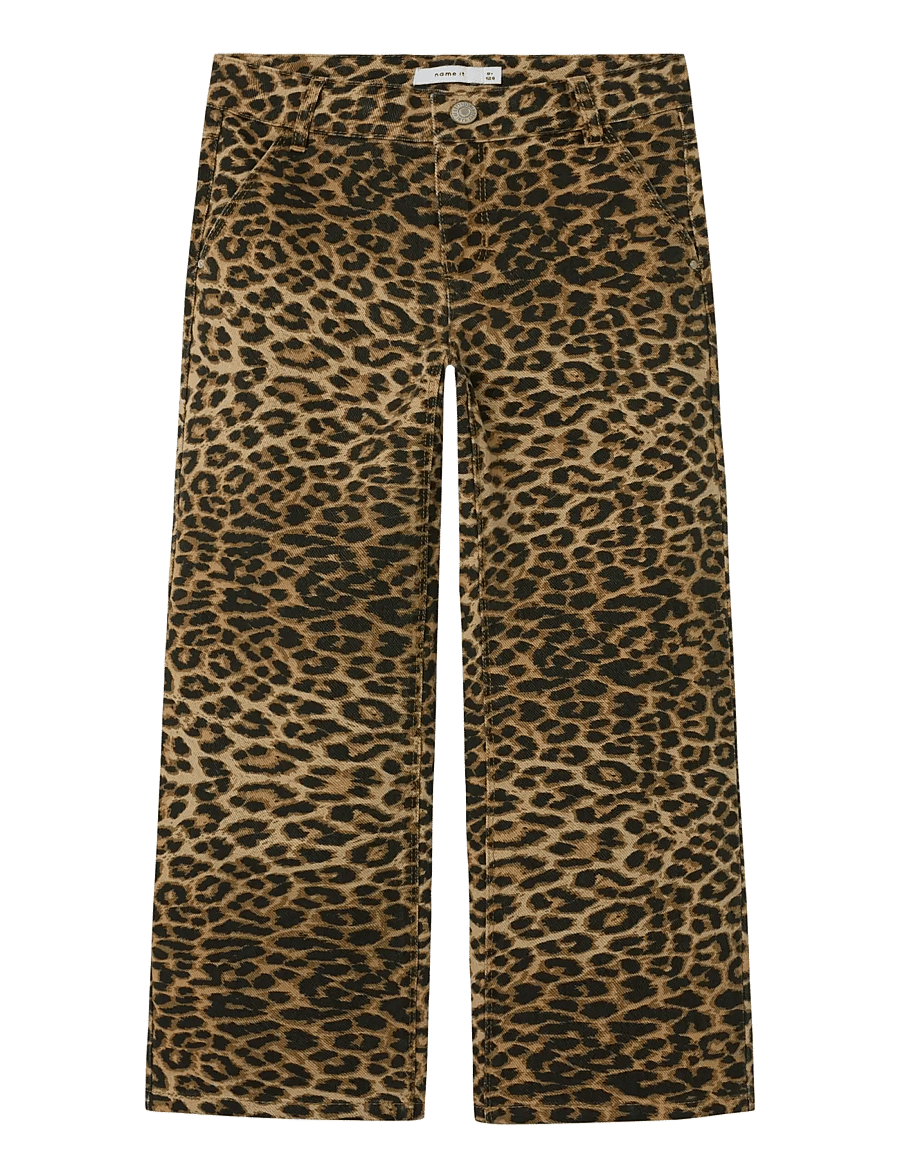 name it - NKFROSE WIDE TWI PANTS 4444-TD NOOS - spodnie - silver mink - 1