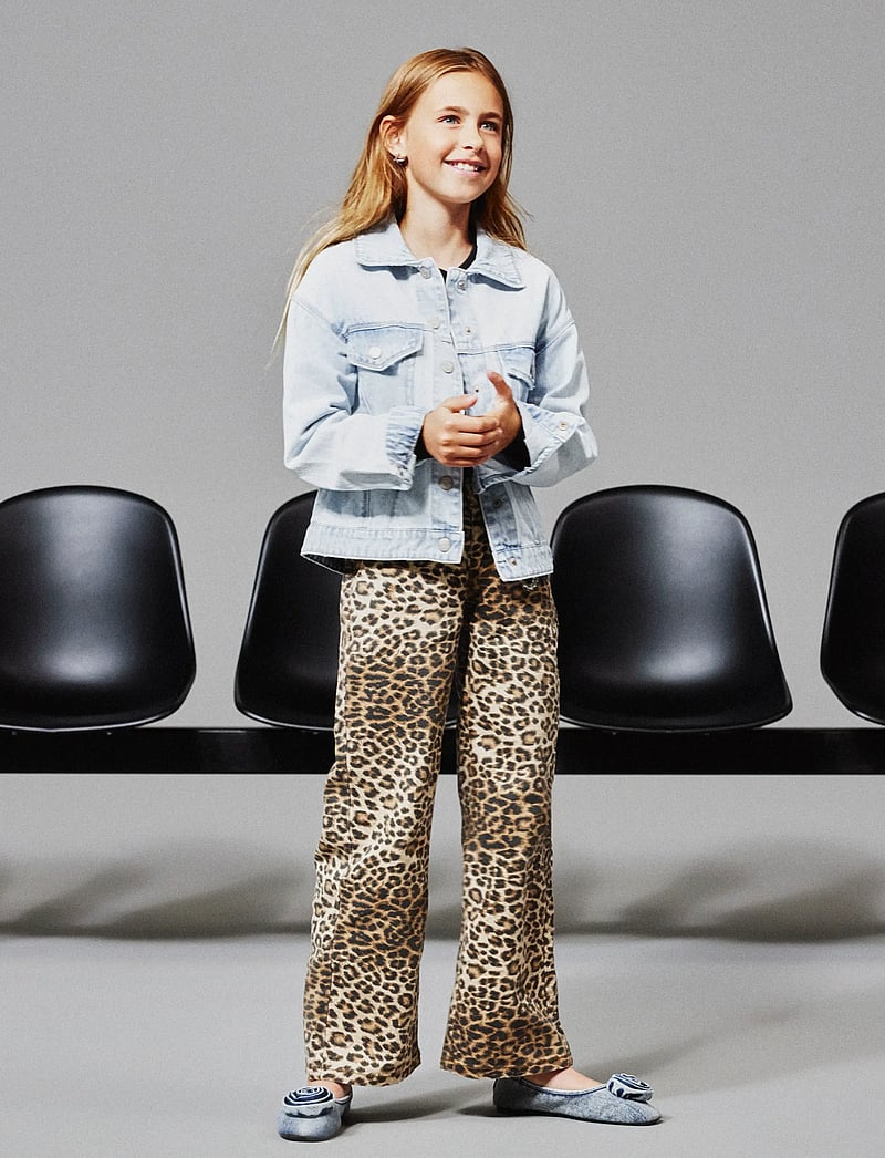 name it - NKFROSE WIDE TWI PANTS 4444-TD NOOS - kelnės - silver mink - 5