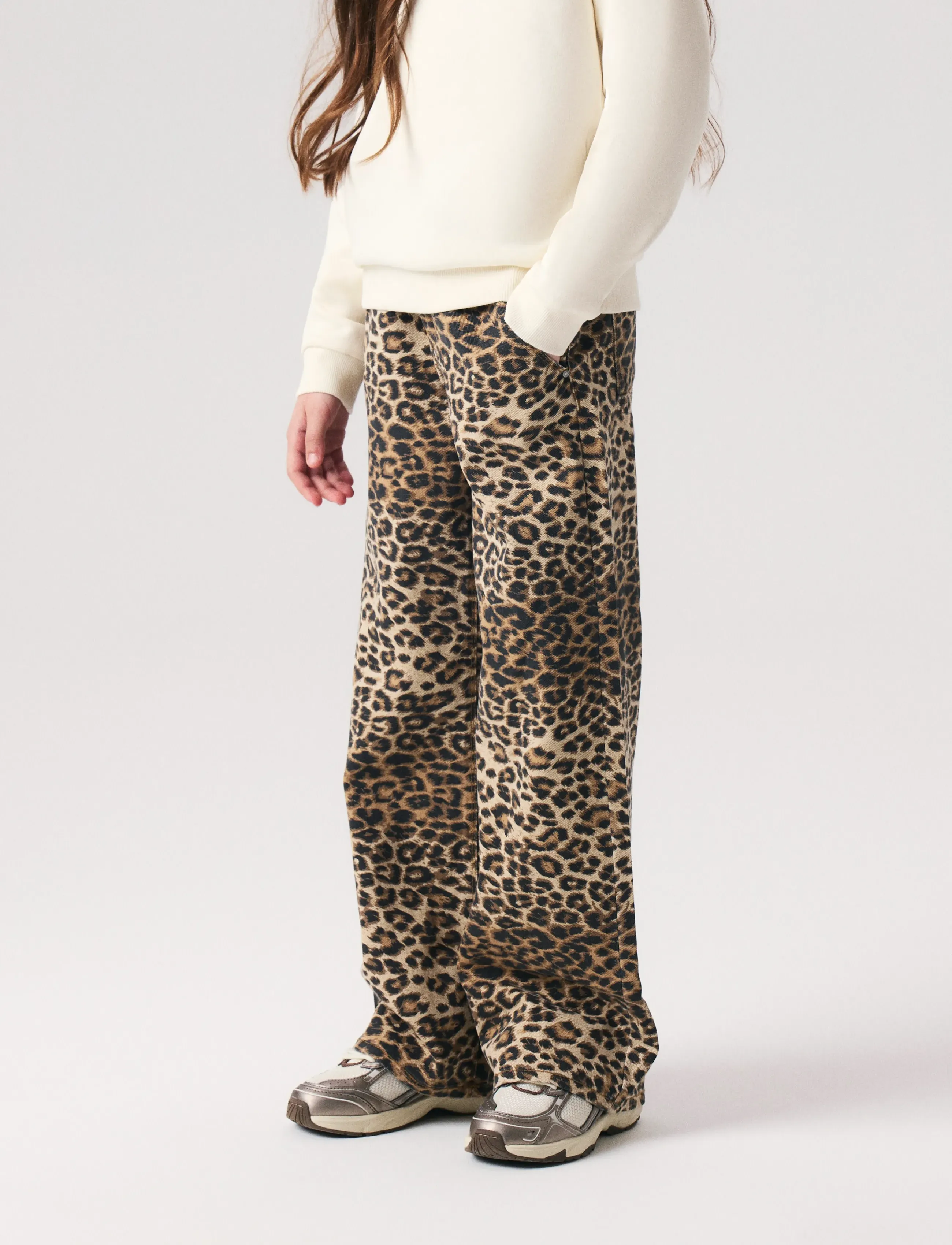 name it - NKFROSE WIDE TWI PANTS 4444-TD NOOS - osta vanuse järgi - silver mink - 5