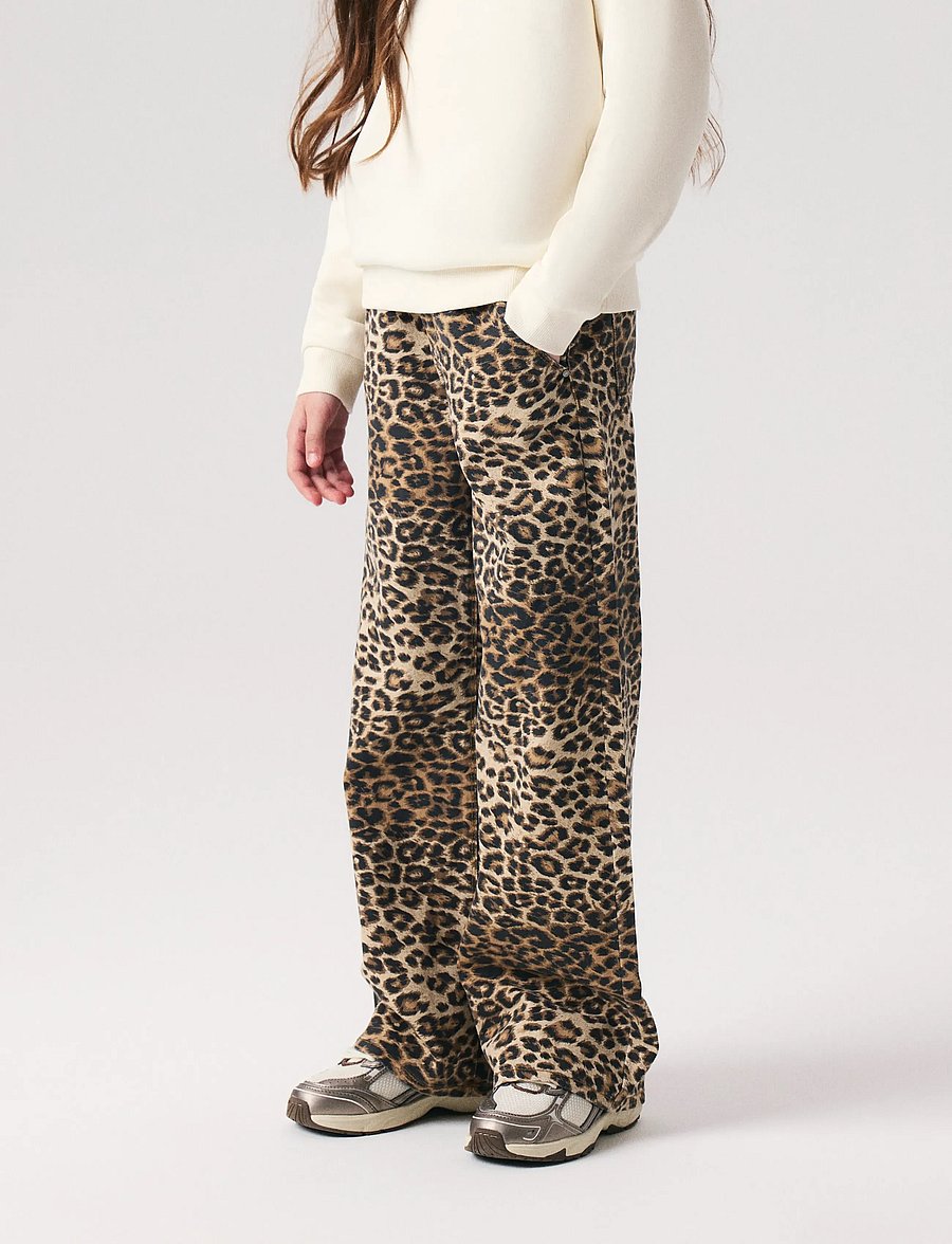 name it - NKFROSE WIDE TWI PANTS 4444-TD NOOS - spodnie - silver mink - 5