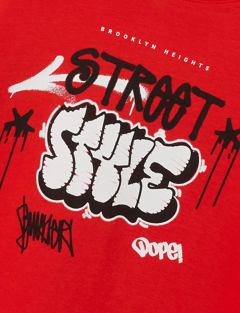 name it - NMMJOPO RLX SS TOP - kurzärmelige - flame scarlet - 2