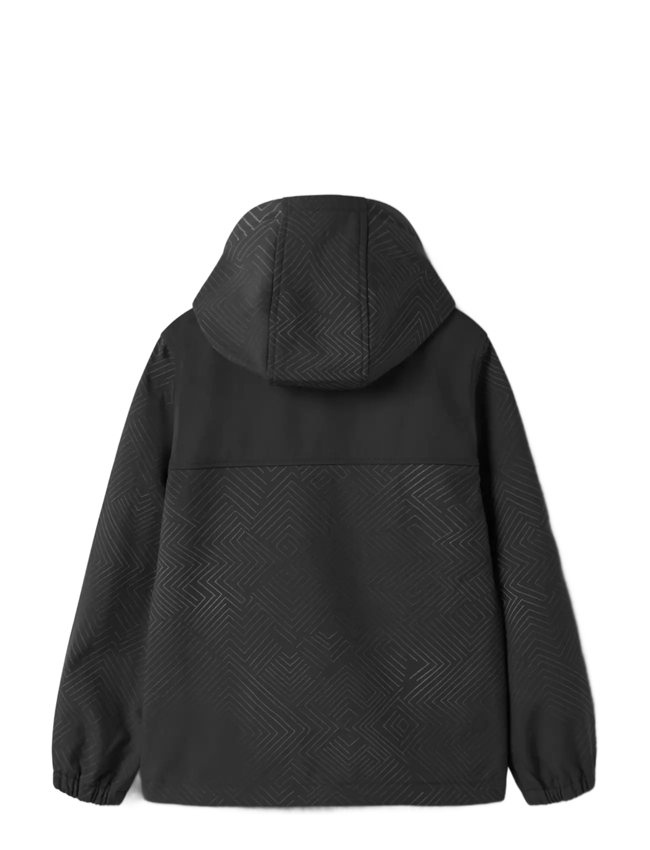name it - NKMALFA08 SOFTSHELL JACKET REF AOP FO - black - 1