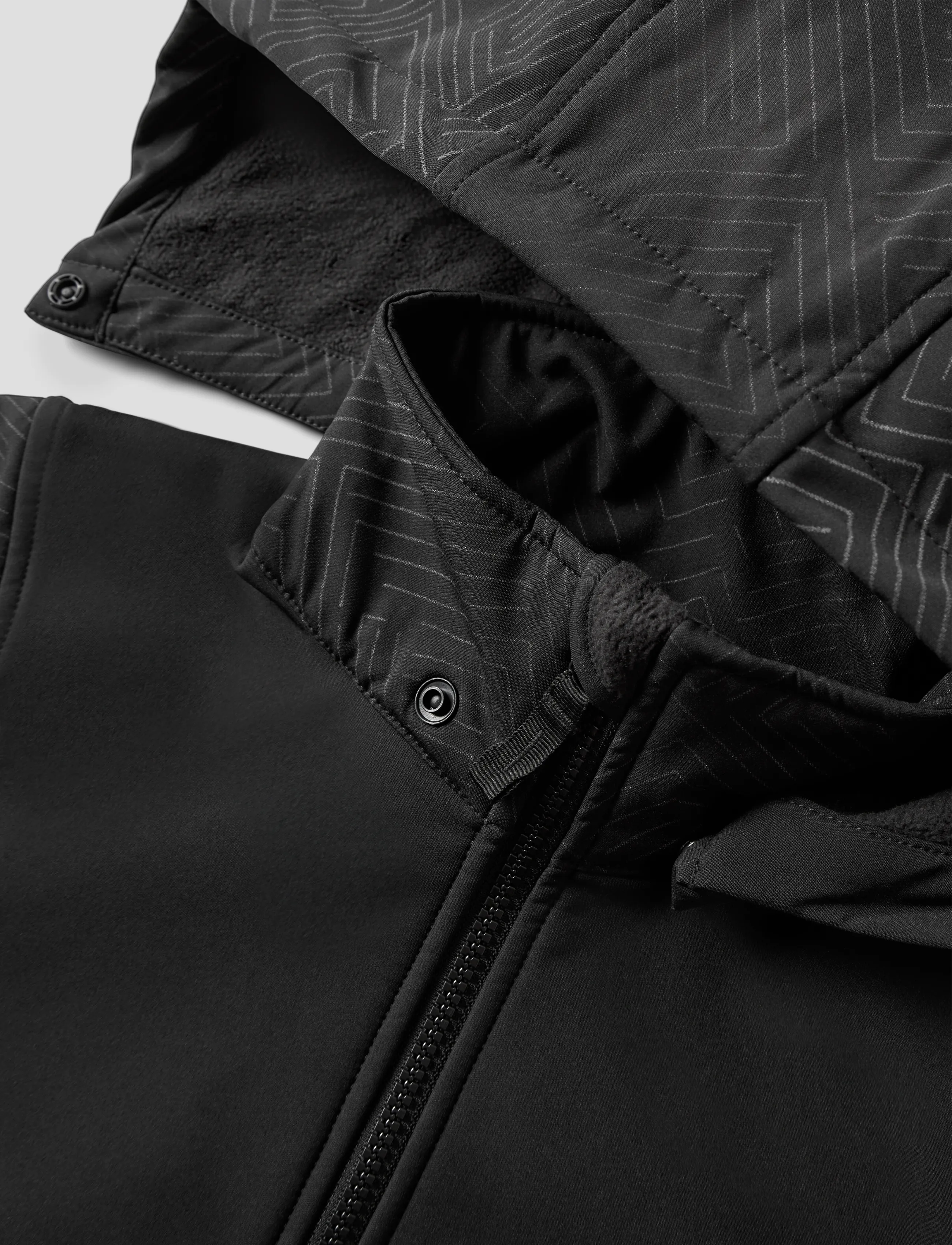 name it - NKMALFA08 SOFTSHELL JACKET REF AOP FO - black - 4