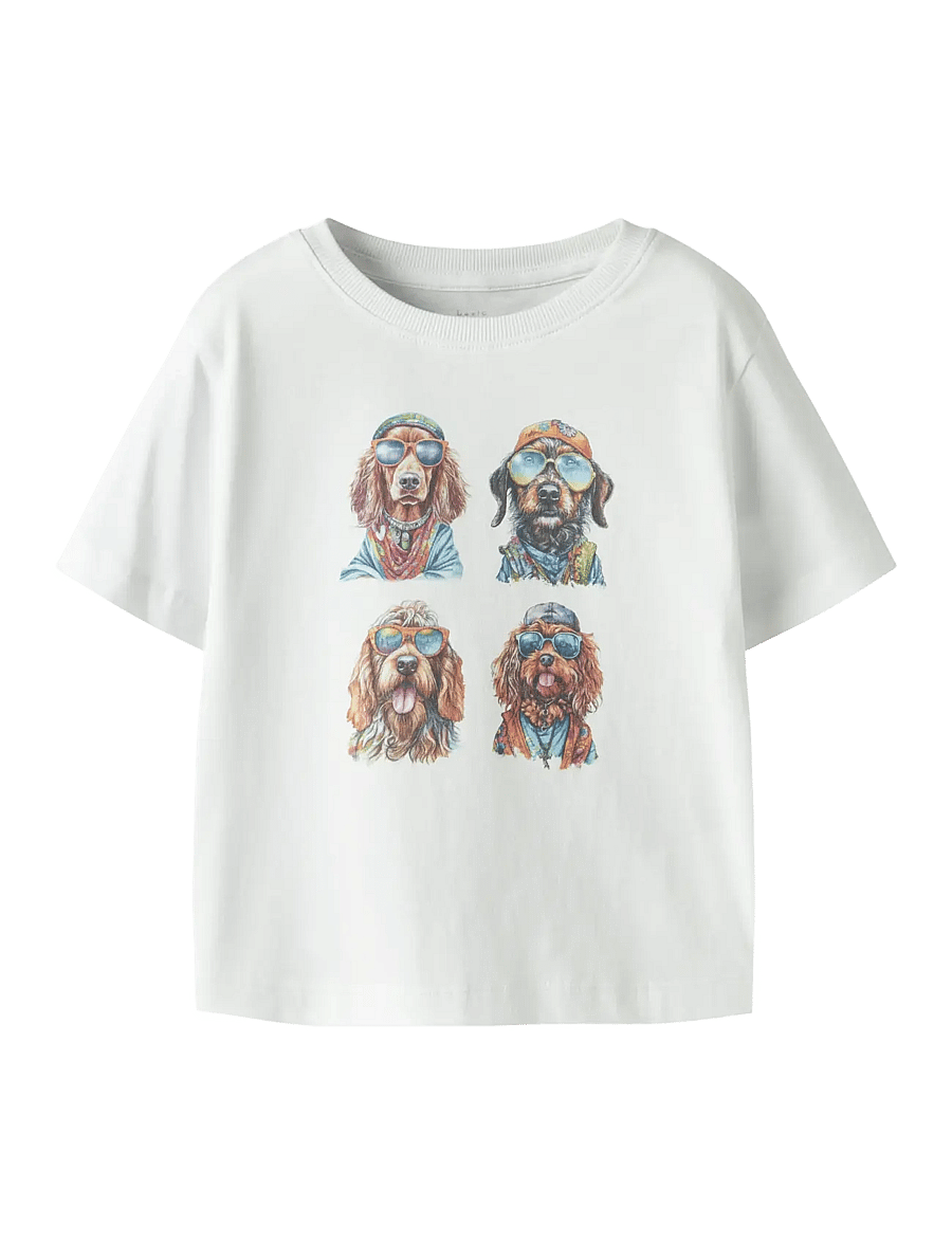 name it - NMMVOTO SS NREG TOP - kurzärmelige - bright white - 1