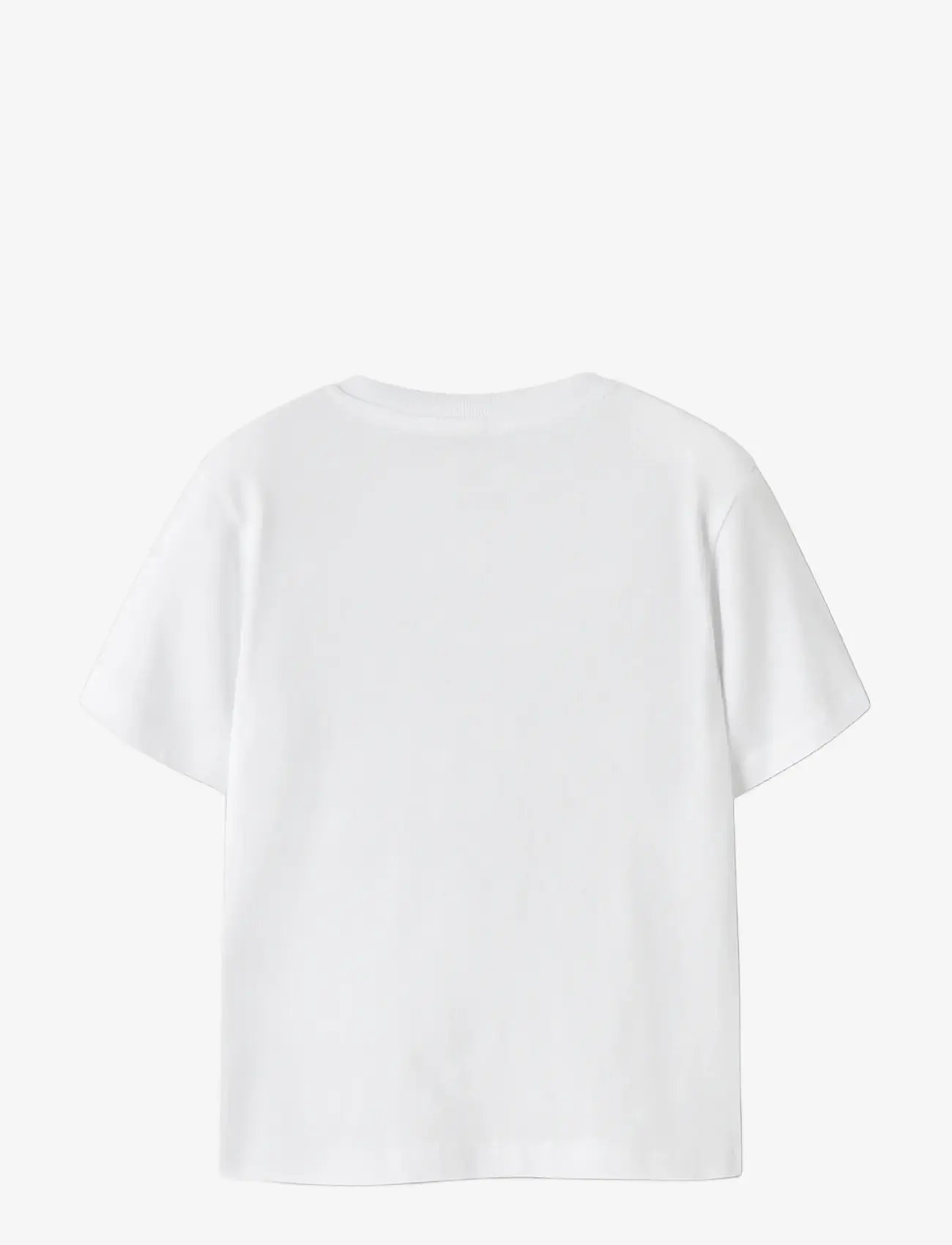 name it - NMMVOTO SS NREG TOP - lühikeste varrukatega t-särgid - bright white - 1