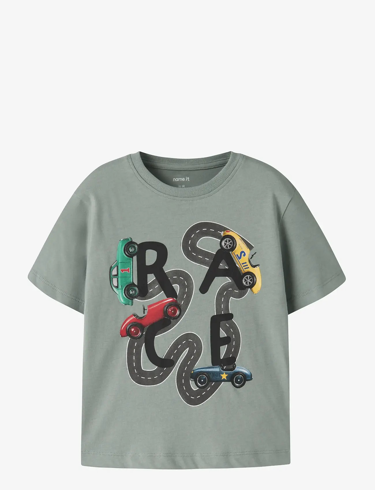 name it - NMMVOTO SS NREG TOP - lühikeste varrukatega t-särgid - green milieu - 0