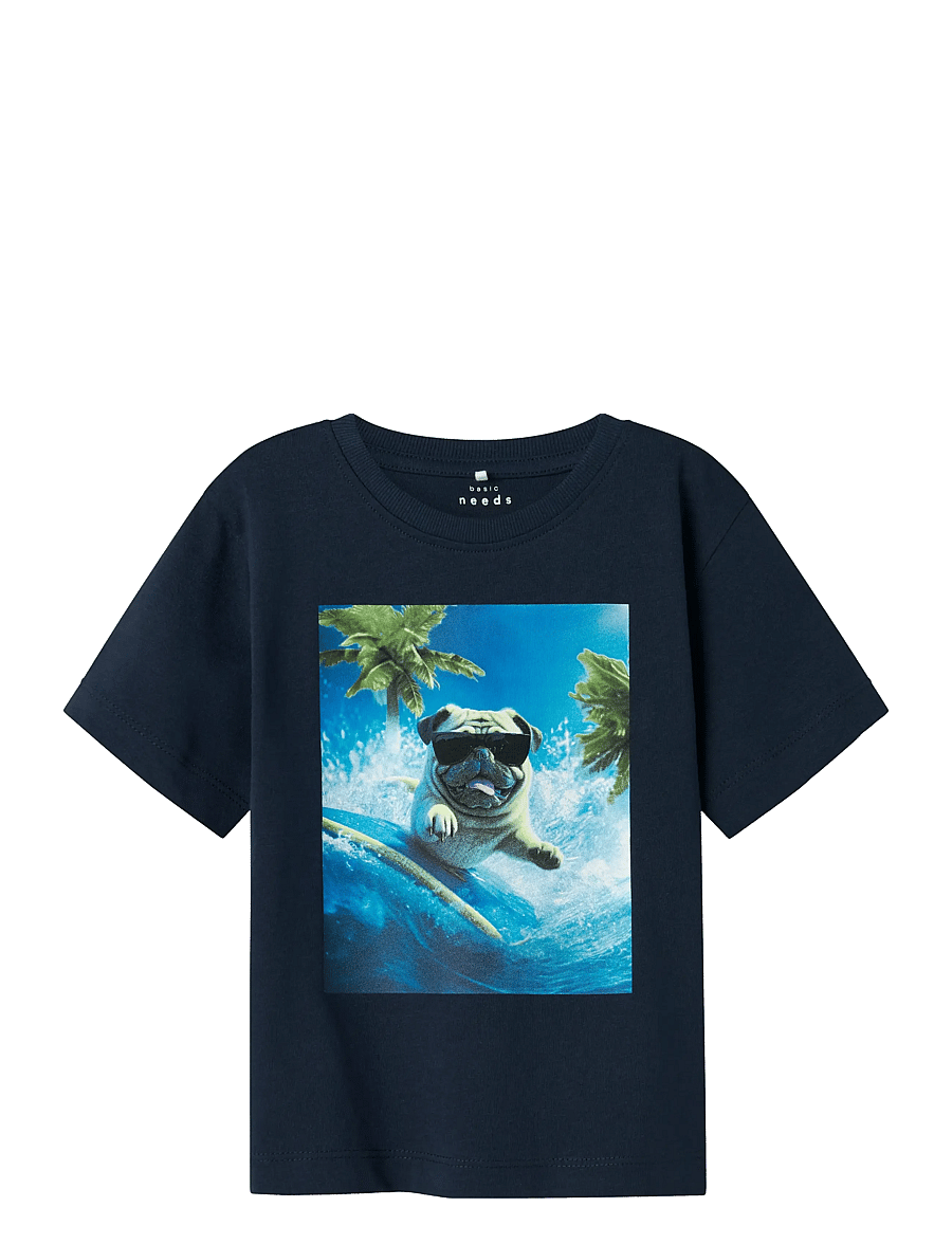 name it - NMMVOTO SS NREG TOP - kortärmade t-shirts - navy blazer - 0