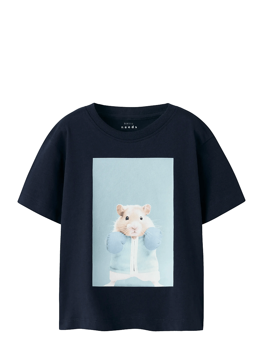 name it - NMMVOTO SS NREG TOP - lühikeste varrukatega t-särgid - navy blazer - 1