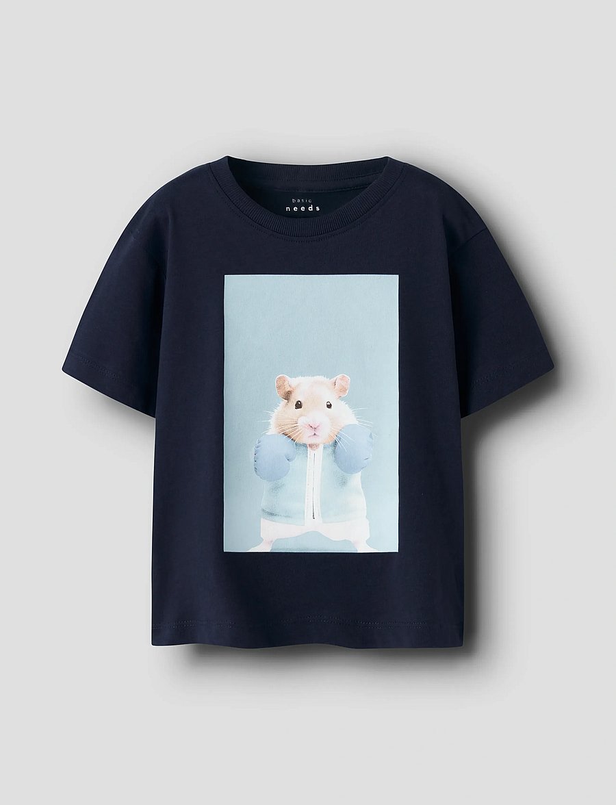 name it - NMMVOTO SS NREG TOP - lühikeste varrukatega t-särgid - navy blazer - 0