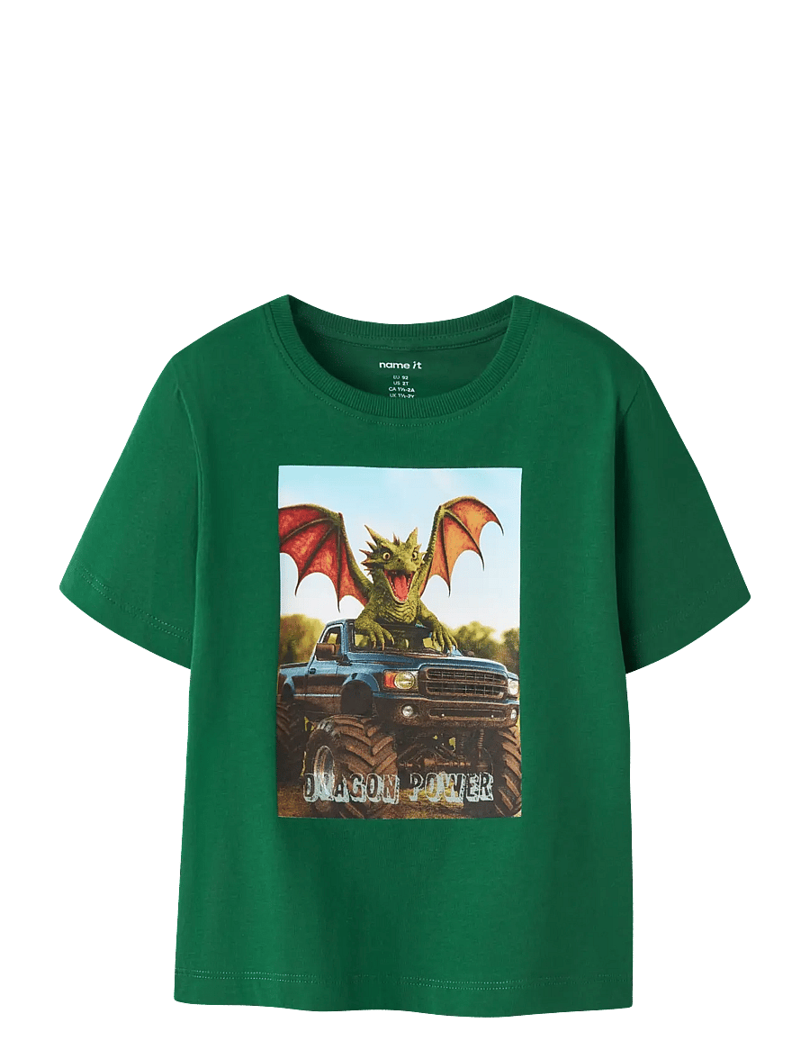 name it - NMMVOTO SS NREG TOP - kurzärmelige - verdant green - 0