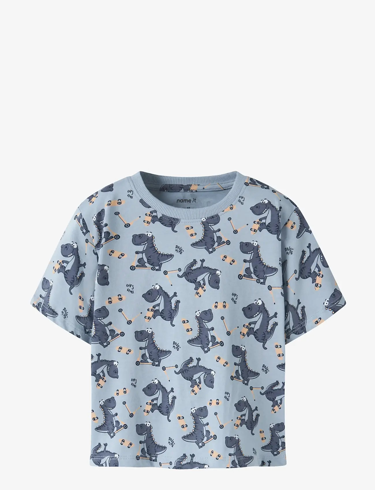 name it - NMMVALTHER SS NREG TOP - krótki rękaw - blue fog - 0