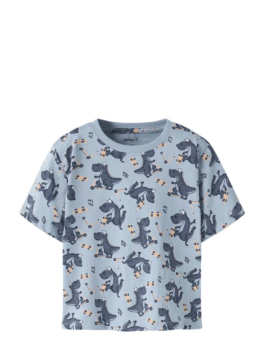 name it - NMMVALTHER SS NREG TOP - kurzärmelige - blue fog - 0